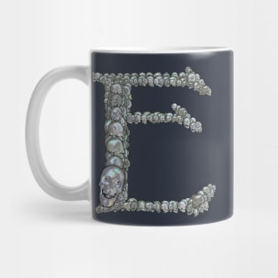 Tahitian Pearl Skull Monogram E Mug